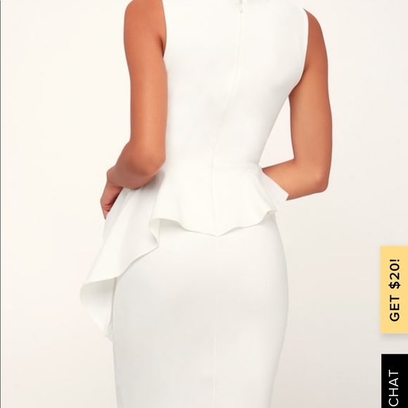 WHITE LULUS DRESS - Picture 2 of 4